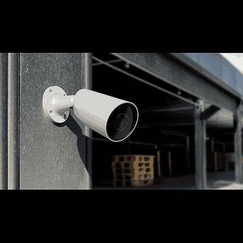 IP-камера проводная Ajax BulletCam, 5мп, 4мм, Poe, True WDR, IP 65, ИК 35м, аудио, угол обзора 75°до 85°, уличная, белая