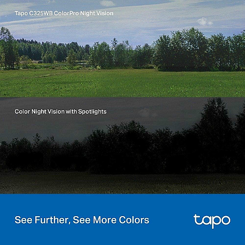 IP-камера TP-LINK Tapo C325WB 4MP N300 microSD наружная ColorPro