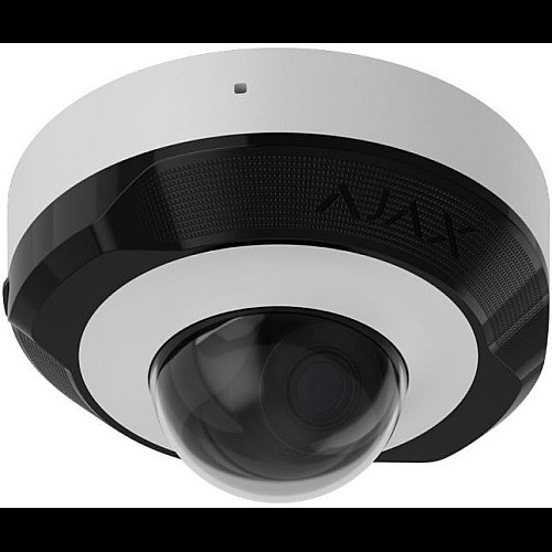 IP-камера проводная Ajax DomeCam Mini, 5мп, 4мм, Poe, True WDR, IP 65, ИК 30м, аудио, угол обзора 75°до 85°, мини купольная, белая