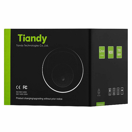 IP-камера Tiandy TC-C34XP Spec:W/E/Y/2.8mm/V4.0, 4MP, Color Maker Turret, 2.8mm, f/1.0, LED15m, DC12V, PoE, IP67