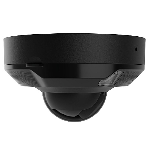 IP-Камера дротова Ajax DomeCam Mini HL black, 5мп, 2.8мм, гібридне підсвічування IR 15м, білий Led 15м, Poe, True WDR, IP 65, ІЧ 15м, аудіо, кут огляду 100° до 110°, міні купольна, чорна