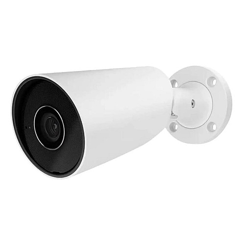 IP-камера проводная Ajax BulletCam, 8мп, 4мм, Poe, True WDR, IP 65, ИК 35м, аудио, угол обзора 75°до 85°, уличная, белая