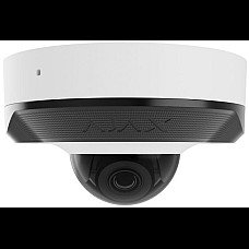 IP-Камера дротова Ajax DomeCam Mini, 5мп, 4мм, Poe, True WDR, IP 65, ІЧ 30м, аудіо, кут огляду 75°до 85°, міні купольна, біла