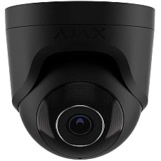 IP-Камера дротова Ajax TurretCam, 5мп, 4мм, Poe, True WDR, IP 65, ІЧ 35м, аудіо, кут огляду 75°до 85°, купольна, чорна