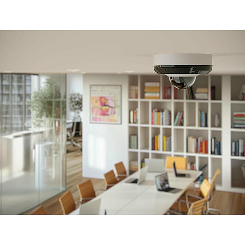 IP-камера проводная Ajax DomeCam Mini HL white, 8мп, 4мм, гибридная подсветка IR 15м, белый Led 15м, Poe, True WDR, IP 65, ИК 15м, аудио, угол обзора 75° до 85°, мини купольная