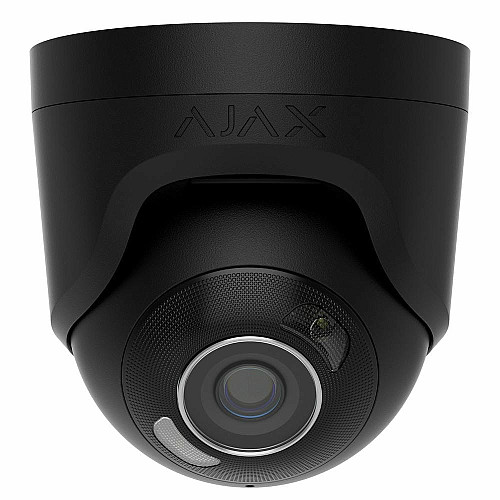 IP-камера проводная Ajax TurretCam HL black 5мп, 2.8мм, гибридная подсветка IR 50м, белый Led 50м, Poe, True WDR, IP 65, ИК 50м, аудио, угол обзора 100° до 110°, куча