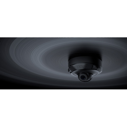IP-Камера дротова Ajax DomeCam Mini HL black, 8мп, 2.8мм, гібридне підсвічування IR 15м, білий Led 15м, Poe, True WDR, IP 65, ІЧ 15м, аудіо, кут огляду 100° до 110°, міні купольна, чорна