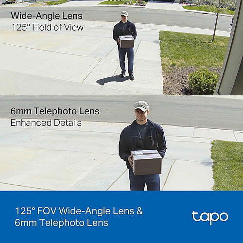 Камера IP з подвійним об'єктивом TP-LINK Tapo C246D 3MP N300 microSD motion detection
