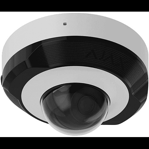 IP-камера проводная Ajax DomeCam Mini, 8мп, 2.8мм, Poe, True WDR, IP 65, ИК 30м, аудио, угол обзора 100° до 110°, мини купольная, белая