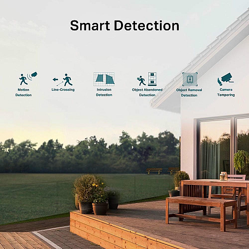 IP-Камера TP-LINK VIGI C540-W-4, PoE, 4Мп, 4 мм, Wi-Fi, H265+, IP66, Dome, кольорове нічне бачення, зовнішня