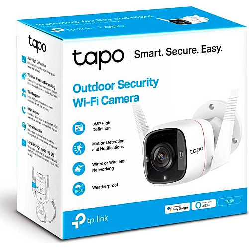 IP-камера TP-LINK Tapo TC65 3MP N300 1xFE microSD outdoor