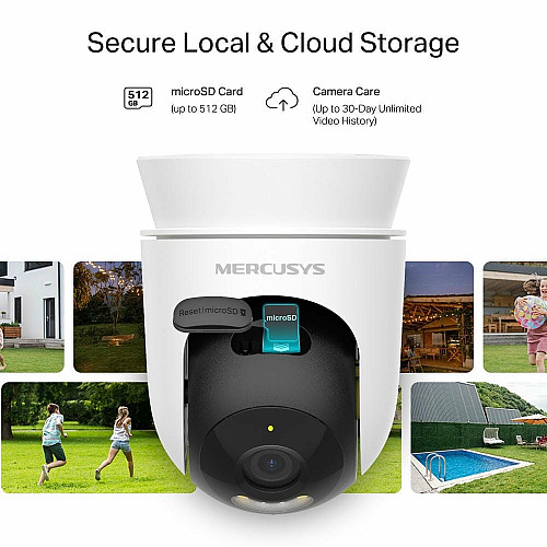 IP-камера MERCUSYS MC500 FHD N300 microSD motion detection, внешняя
