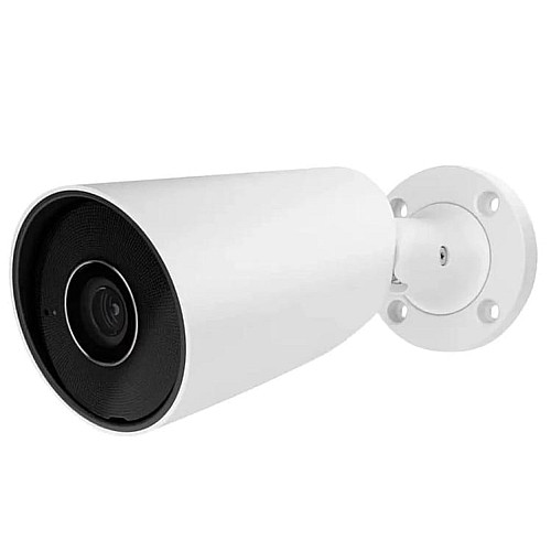 IP-камера проводная Ajax BulletCam, 5мп, 4мм, Poe, True WDR, IP 65, ИК 35м, аудио, угол обзора 75°до 85°, уличная, белая