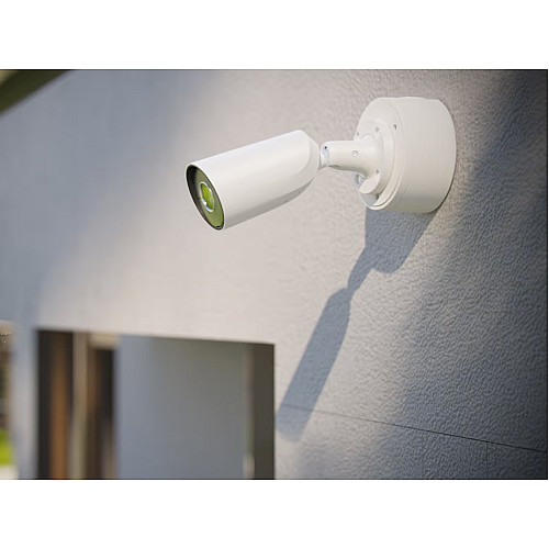 IP-Камера дротова Ajax BulletCam HL white, 5мп, 4мм, гібридне підсвічування IR 50м, білий Led 50м, Poe, True WDR, IP 65,  аудіо, кут огляду 75° до 85°, вулична, біла