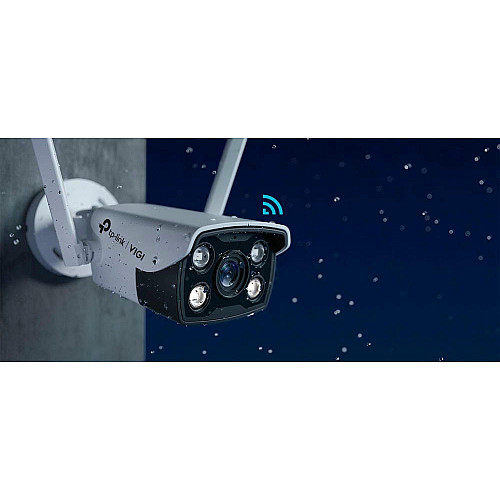 IP-камера TP-LINK VIGI С340-W-4, PoE, 4Мп, 4 мм, Wi-Fi, H265+, IP66, Bullet, цветное ночное видение, внешняя