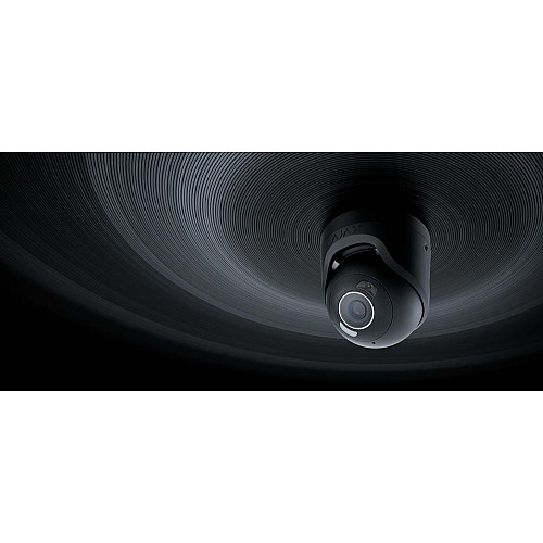IP-камера проводная Ajax TurretCam HL black, 5мп, 4мм, гибридная подсветка IR 50м, белый Led 50м, Poe, True WDR, IP 65, ИК 50м, аудио, 75° до 85°, купольная, черная