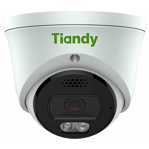 IP-камера Tiandy TC-C35XQ Spec:I3W/E/Y/2.8mm/V4.2, 5MP, EW Color Maker Turret, 2.8mm, f/1.0, IR30m, LED15m, DC12V, PoE, IP66, Speaker