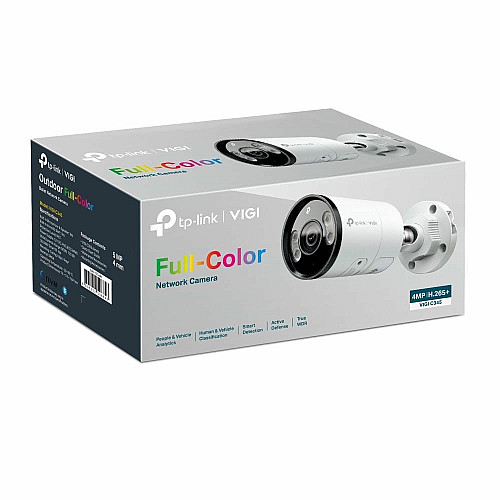 IP-камера TP-LINK VIGI C345-2,8, PoE, 4Мп, 2,8 мм, H265+, IP66, Bullet, цветное ночное видение, внешняя