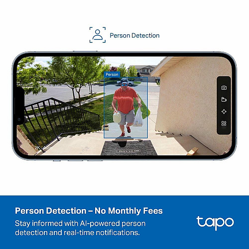 Комплект розумної бездротової камери TP-LINK TAPO C400 KIT 2K QHD та сонячної панелі