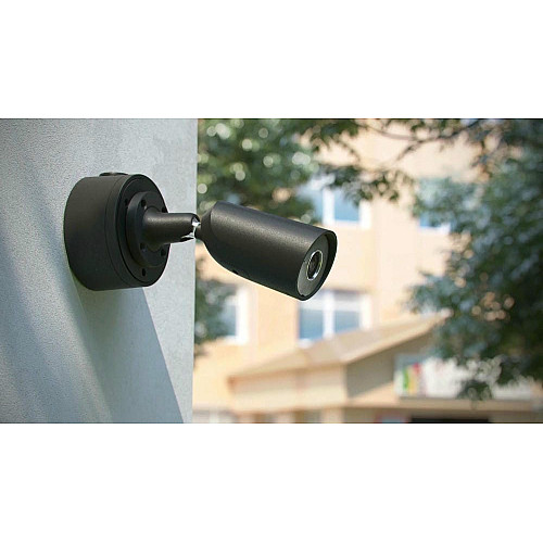 IP-камера проводная Ajax BulletCam, 8мп, 4мм, Poe, True WDR, IP 65, ИК 35м, аудио, угол обзора 75°до 85°, уличная, черная
