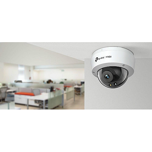 IP-камера TP-LINK VIGI C230-2.8, PoE, 3Мп, 2,8 мм, H265+, IP66, Turret, цветное ночное видение, внутренняя