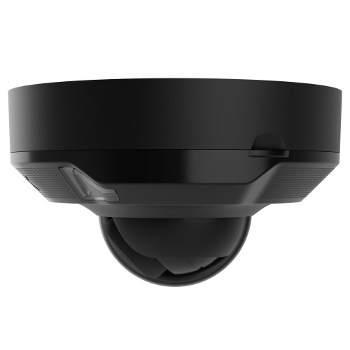 IP-Камера дротова Ajax DomeCam Mini HL black, 8мп, 2.8мм, гібридне підсвічування IR 15м, білий Led 15м, Poe, True WDR, IP 65, ІЧ 15м, аудіо, кут огляду 100° до 110°, міні купольна, чорна