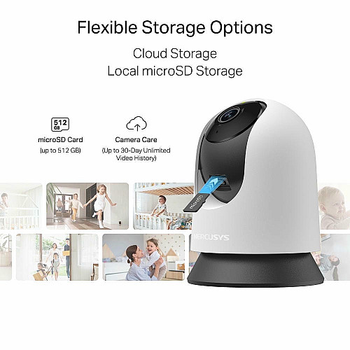 IP-камера MERCUSYS MC200 FHD N300 microSD motion detection