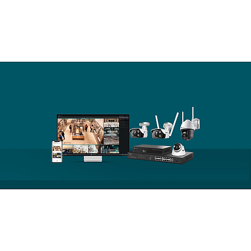 IP-Камера TP-LINK VIGI C440-2.8, PoE, 4Мп, 2,8 мм, H265+, IP66, Turret, кольорове нічне бачення, внутрішня