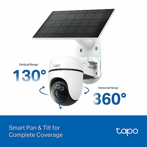 Комплект розумної бездротової камери TP-LINK TAPO C610 KIT 2K QHD та сонячної панелі
