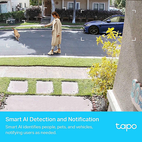 Умная беспроводная система видеонаблюдения, система с двумя камерами TP-LINK Tapo C420 2MP N300
