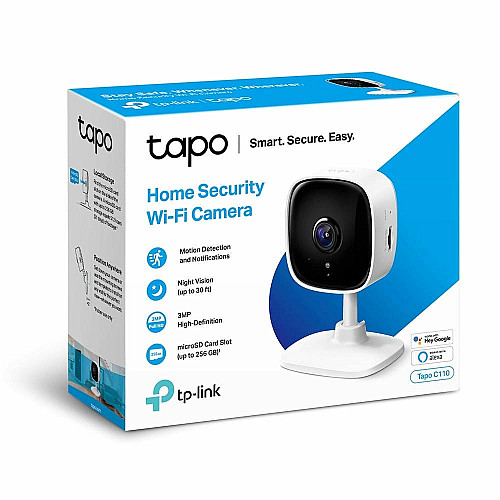 IP-Камера TP-LINK Tapo C110 3MP N300 microSD motion detection