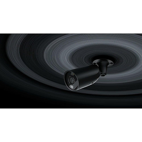 IP-камера проводная Ajax BulletCam HL black, 5мп, 2.8мм, гибридная подсветка IR 50м, белый Led 50м, Poe, True WDR, IP 65, аудио, угол обзора 100° до 110°, уличная, черная