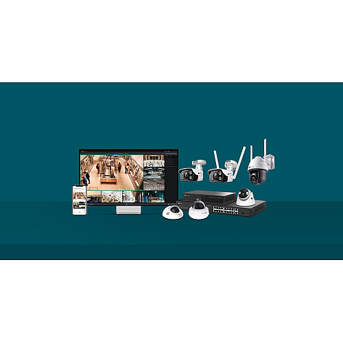 IP-Камера TP-LINK VIGI C540-4, PoE, 4Мп, 4 мм, H265+, IP66, Dome, кольорове нічне бачення, зовнішня