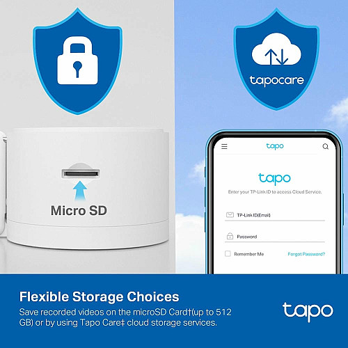 IP-Камера TP-LINK Tapo C125 4MP N300 microSD motion detection, штучний інтелект