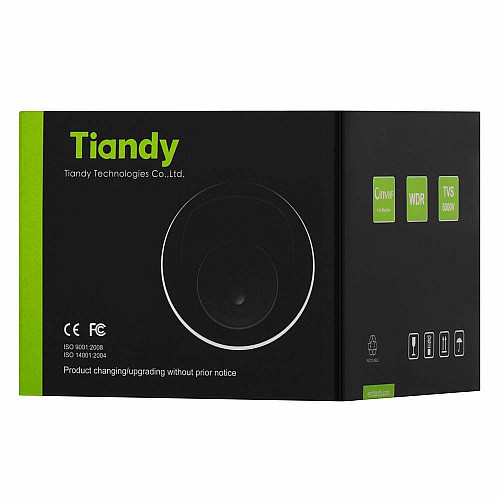 IP-камера Tiandy TC-C35XS Spec:I3/E/Y/M/H/2.8mm/V4.1, 5MP, Starlight Turret, 2.8mm, f/1.6, IR30m, DC12V, PoE, IP66