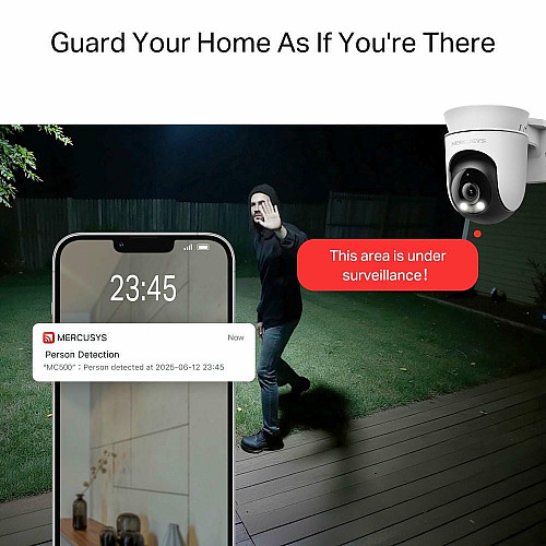IP-камера MERCUSYS MC500 FHD N300 microSD motion detection, внешняя