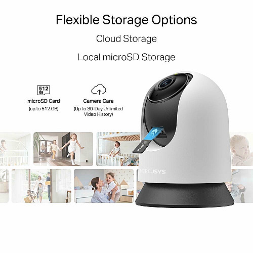 IP-Камера MERCUSYS MC210 3MP N300 microSD motion detection