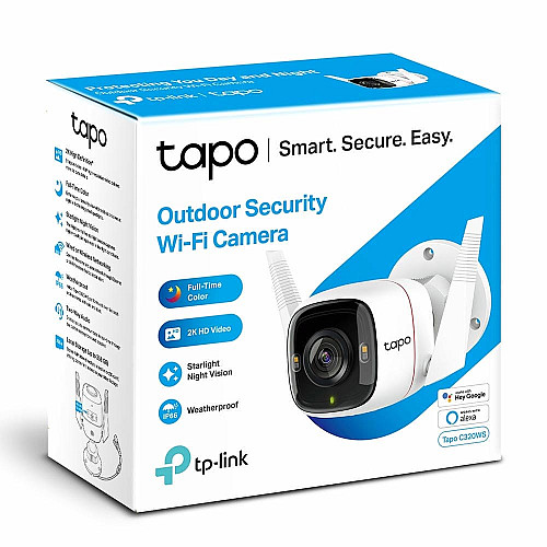IP-камера TP-LINK Tapo C320WS 4MP N300 1xFE microSD внешняя