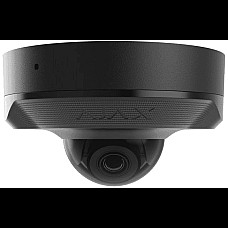 IP-Камера дротова Ajax DomeCam Mini, 5мп, 2.8мм, Poe, True WDR, IP 65, ІЧ 30м, аудіо, кут огляду 100° до 110°, міні купольна, чорна