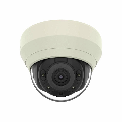 Камера IP Hanwha QND-7010R, 4MP, Indoor Dome, 2.8mm, f/2.0, IR20m, Mic, DC 12V/PoE, IK08