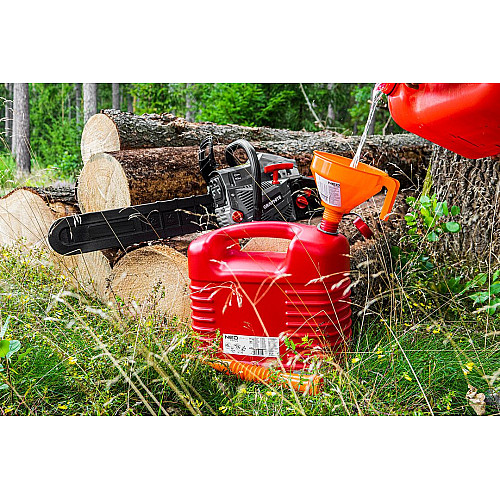 Каністра Neo Tools паливна антистатична 20л пластик HDPE, гнучкий злив, 1.46кг, червоний