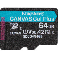 Карта пам'яті Kingston microSD   64GB C10 UHS-I U3 A2 V30 R200/W100MB/s