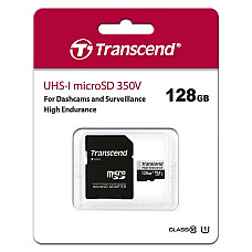 Карта пам'яті Transcend microSD  128GB C10 UHS-I U1 High Endurance (170TB)