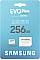 Карта пам'яті Samsung microSD 256GB C10 UHS-I  R130MB/s Evo Plus + SD