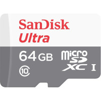 Карта пам'яті SanDisk microSD   64GB C10 UHS-I R100MB/s Ultra