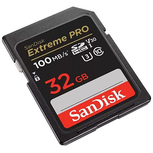 Карта пам'яті SanDisk SD   32GB C10 UHS-I U3 R100/W90MB/s Extreme Pro V30