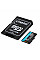 Карта пам'яті Kingston microSD  128GB C10 UHS-I U3 A2 V30 R200/W100MB/s + SD