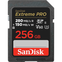 Карта пам'яті SanDisk SD  256GB C10 UHS-II U3 R280/W150MB/s Extreme Pro V60