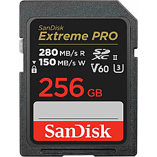 Карта пам'яті SanDisk SD  256GB C10 UHS-II U3 R280/W150MB/s Extreme Pro V60