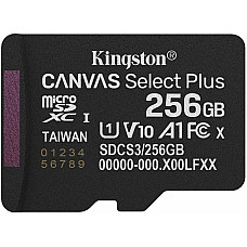 Карта пам'яті Kingston microSD  256GB C10 UHS-I A1 V10 R150MB/s